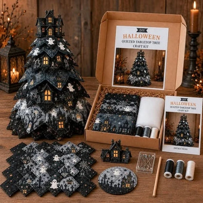 🔥Last Day 49% OFF - 🎃 DIY Halloween Quilted Fabric Tree Kit