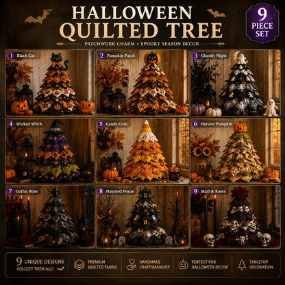 🔥Last Day 49% OFF - 🎃 DIY Halloween Quilted Fabric Tree Kit