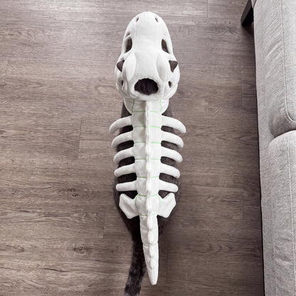 CatSaur Dinosaur skeleton pet clothing