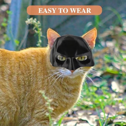 🎭🐱Black Bat Cat Mask – Handmade Superhero Cosplay for Indoor Cats