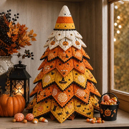 🔥Last Day 49% OFF - 🎃 DIY Halloween Quilted Fabric Tree Kit