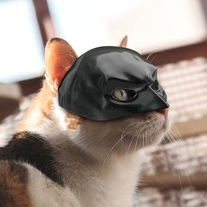 🎭🐱Black Bat Cat Mask – Handmade Superhero Cosplay for Indoor Cats