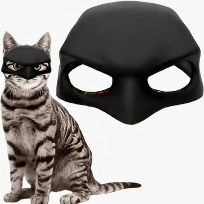 🎭🐱Black Bat Cat Mask – Handmade Superhero Cosplay for Indoor Cats