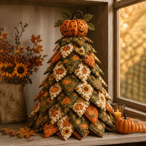 🔥Last Day 49% OFF - 🎃 DIY Halloween Quilted Fabric Tree Kit