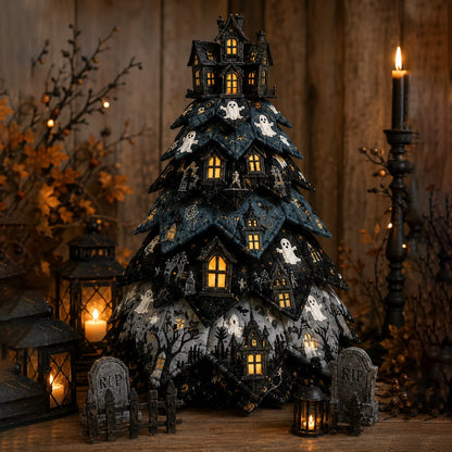 🔥Last Day 49% OFF - 🎃 DIY Halloween Quilted Fabric Tree Kit